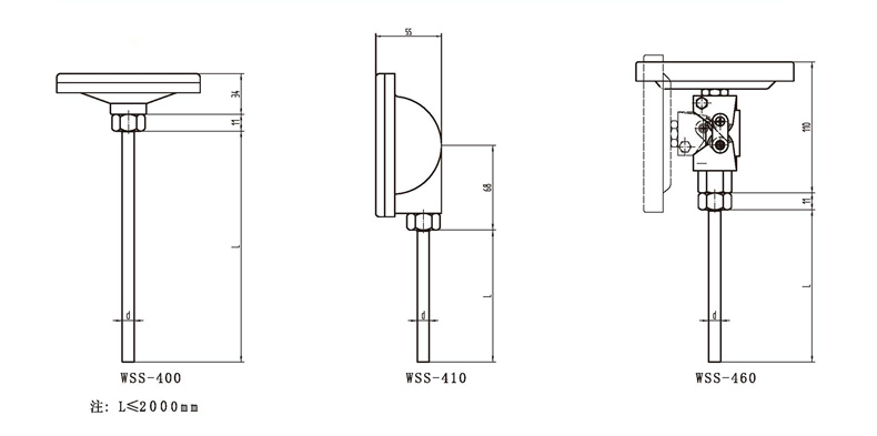 WSS工業雙金屬溫度計(通用型無固定裝置)_雙金屬溫度計_第3張_重慶西珠儀表科技有限公司 WSS工業雙金屬溫度計(通用型無固定裝置)_http://m.05257.cn_雙金屬溫度計_第3張